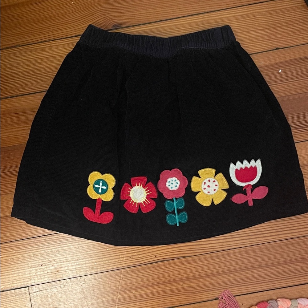 Hanna Andersson Navy Corduroy skirt GUC